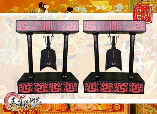 单件编钟工艺品、外宾礼品、中国青铜编钟